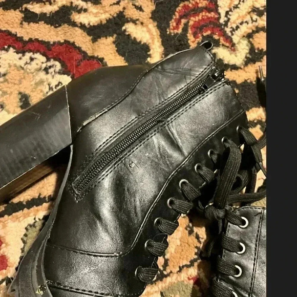Black Combat Booties || Size 5.5 - Picture 3 of 8